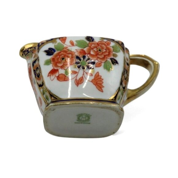 NORITAKE Creamer Ceramic With FLORAL and Gold Accents Japan Vintage - Picture 9 of 10